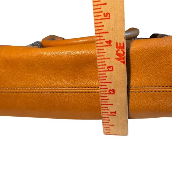 Fossil Striped Canvas & Leather Crossbody/Handbag With Adjustable Strap - Picture 13 of 16